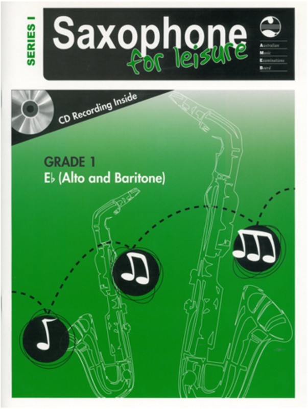 AMEB SAXOPHONE FOR LEISURE GRADE 1 E FLAT BK/CD SER 1