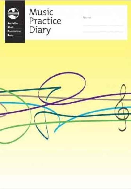 AMEB MUSIC PRACTICE DIARY RIBBON STAVE DESIGN