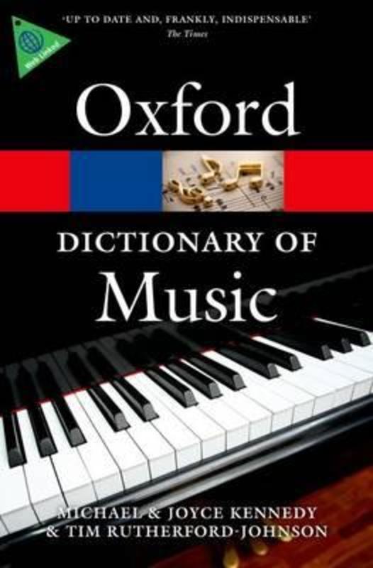 Oxford Dictionary Of Music 6th Ed Paperback