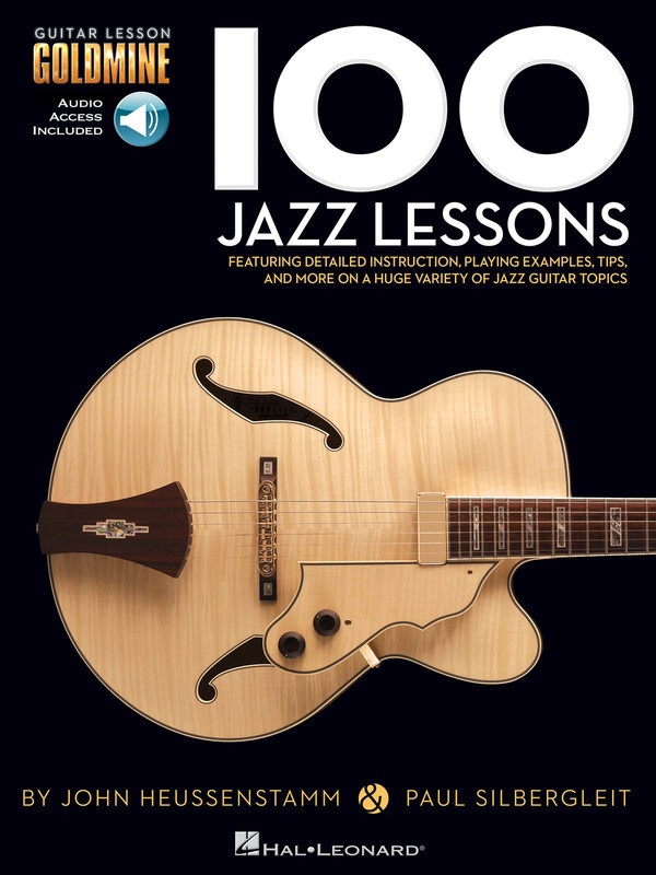 100 JAZZ GUITAR LESSONS GOLDMINE SERIES BK/OLA