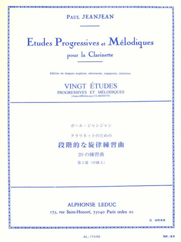 20 Easy Progressive And Melodic Studies Vol 3 Cla