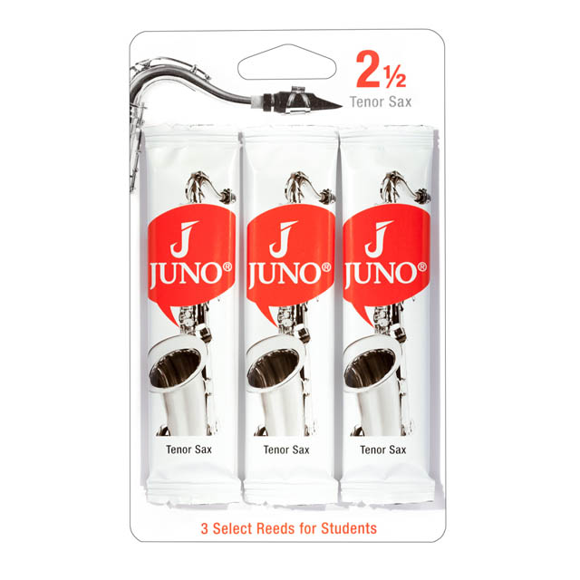 Vandoren JUNO Tenor Saxophone Reeds - Card of 3 Reeds