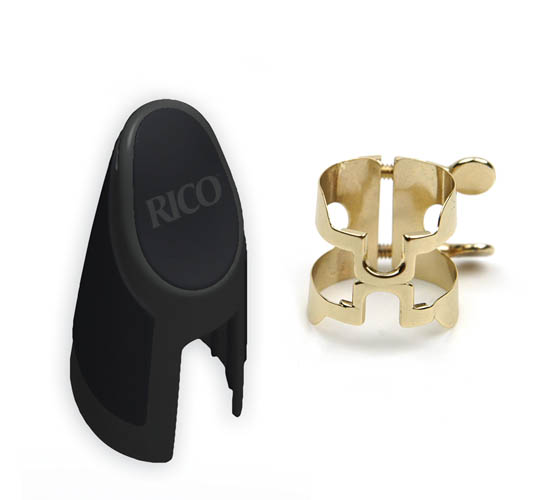 Rico H-Ligature & Cap - Bb Clarinet Gold Plated