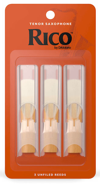 Rico Tenor Saxophone Reeds by D\'Addario - Pack of 3