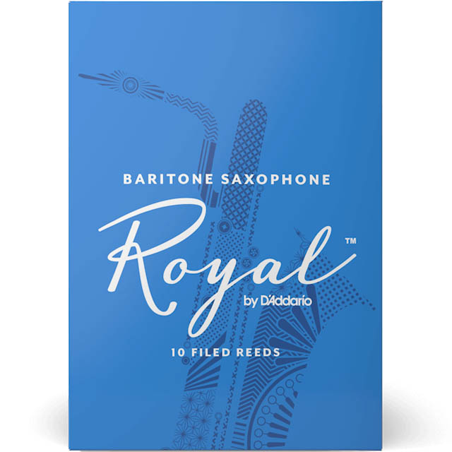 Rico Royal Baritone Sax Reeds by D\'Addario (Box of 10)