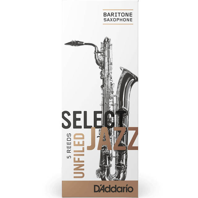 D\'Addario Select Jazz Baritone Saxophone Reeds (Unfiled)