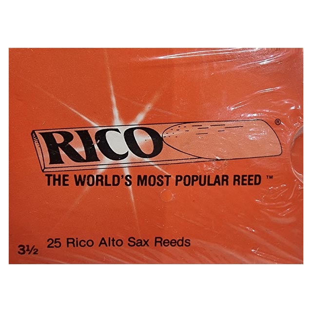 25 Rico Alto Sax Reeds, Strength 3 1/2 (OLD STOCK)