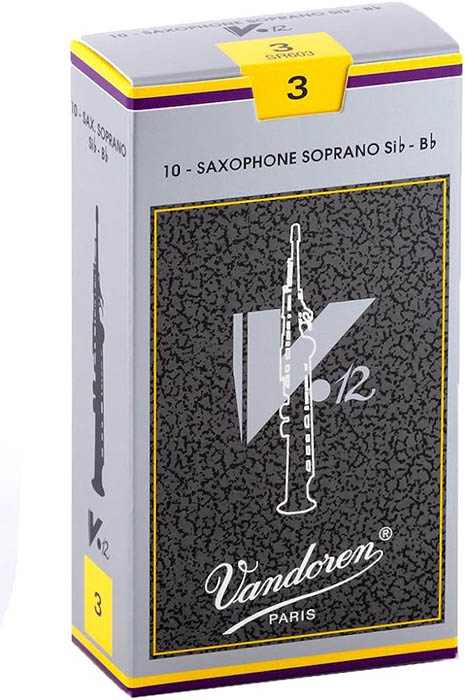 Vandoren V12 Soprano Saxophone Reeds Strength 3 (Box of 10)