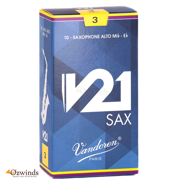 Vandoren V21 Alto Saxophone Reeds (Box of 10)