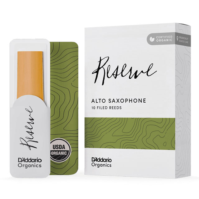 D'Addario Organic Reserve Alto Saxophone Reeds, 10-Pack