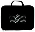 Briefcase G Clef Black