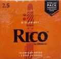 12 Rico Clarinet Reeds 10 + 2 Free Upgrade Reeds Strength 2 1/2