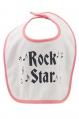 Baby Bib Rock Star Red