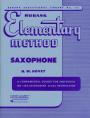 RUBANK ELEMENTARY METHOD SAXOPHONE