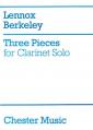 Berkeley 3 Pieces Clarinet Solo