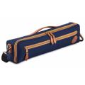 Gard 166-BDMSNBL Single Flute Case Cover - B foot - Synthetic Blue w/ Tan Trim