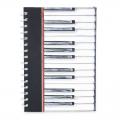 A5 HARDBACK SPIRAL BOUND NOTEBOOK - PIANO KEYS