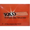 25 Rico Soprano Sax Reeds, Strength Number 4