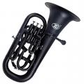 ZO Matt Empire Black Plastic 4 Valve Euphonium with Carry Bag.