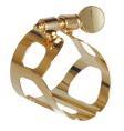 BG L50 Tradition Soprano Sax Ligature & Cap Set. Gold Lacquered.