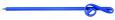 Bent Pen G Clef Junior Pocket Size Blue