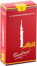 Vandoren Java RED #2 Soprano Sax Reeds (Box of 10)