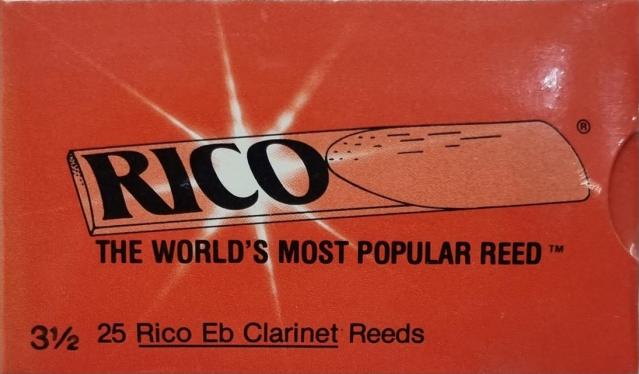 25 Rico E-flat Clarinet Reeds Strength 3 1/2- Vintage Stock