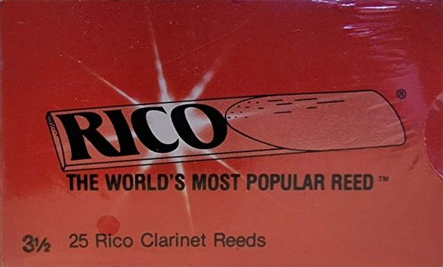 25 Rico Clarinet Reeds, #3 1/2 (Vintage Stock)