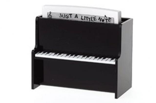 Desk Caddy With Paper Upright Piano