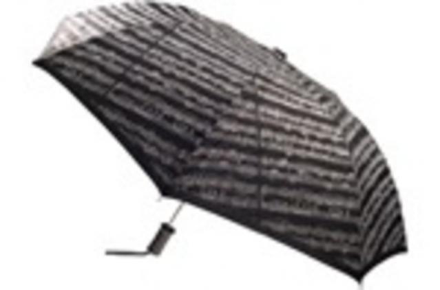 Umbrella Sheet Music Black Mini Travel