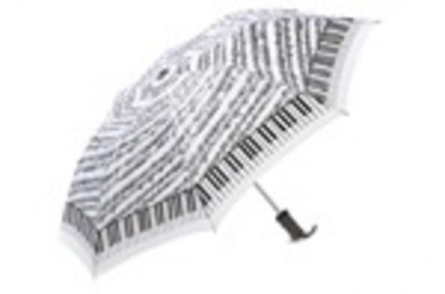 Umbrella Keyboard W/sheet Music White Travel