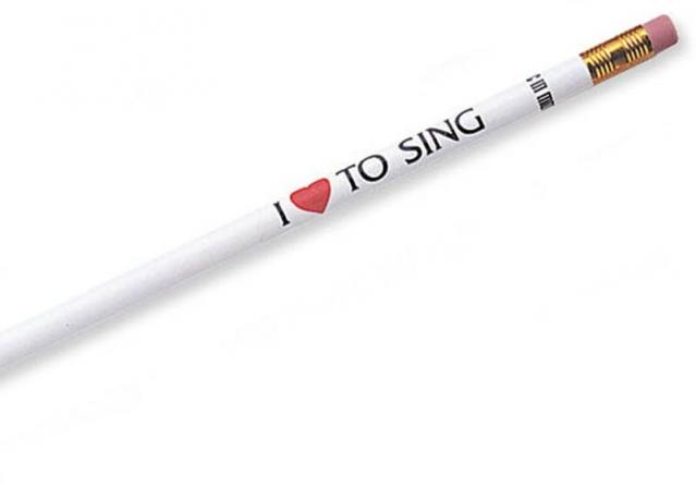 Pencil I Love To Sing Asstd Colors