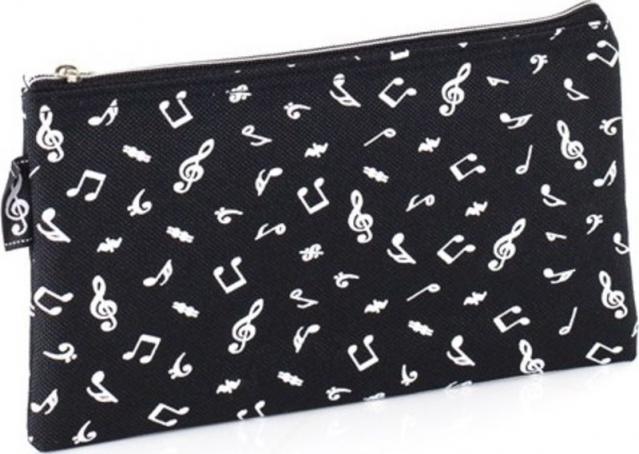 Rectangle Music Notes Pencil Bag