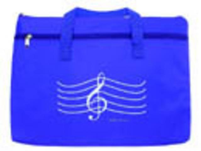 Dbl Zipper Portfolio G Clef Purple