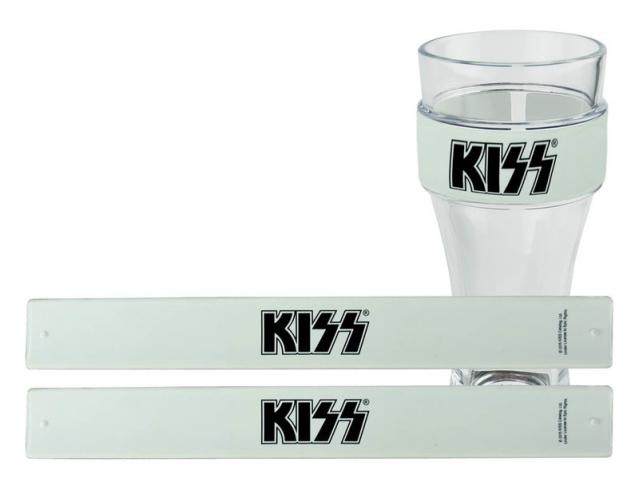 Kiss Slap Band White/black 2 Pack