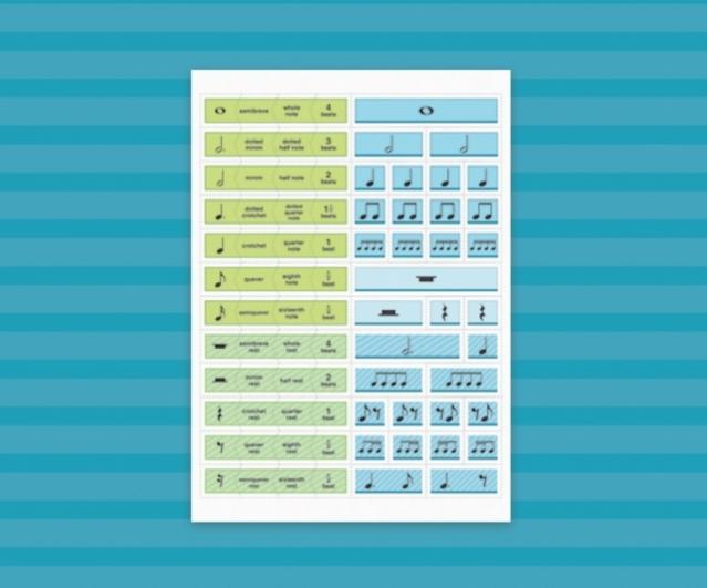 WILBECKS MATCH UP MAGNETS NOTE VALUE & RHYTHMS