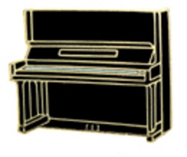 Mini Pin Upright Piano Black