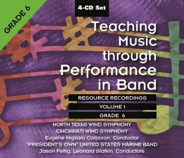 Teaching Music Through Perf Band Cd V1 Gr 6