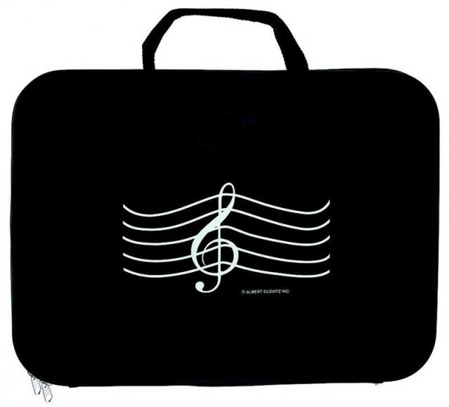 Briefcase G Clef Black