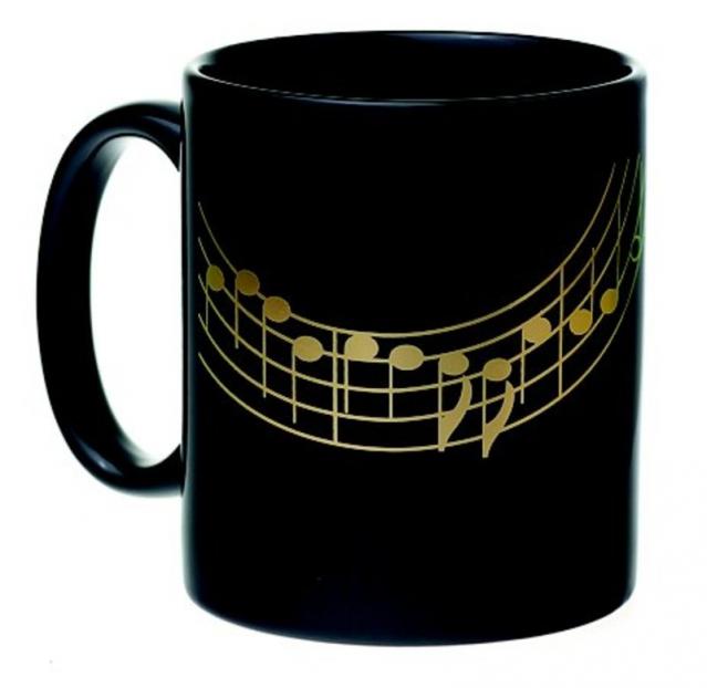 Mug Staff Black And Gold