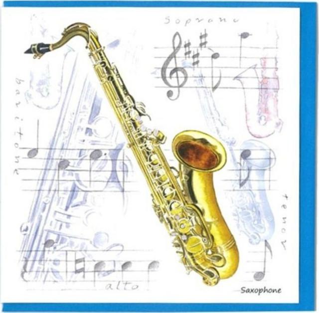 Notelets - Saxophone (pack Of 5)