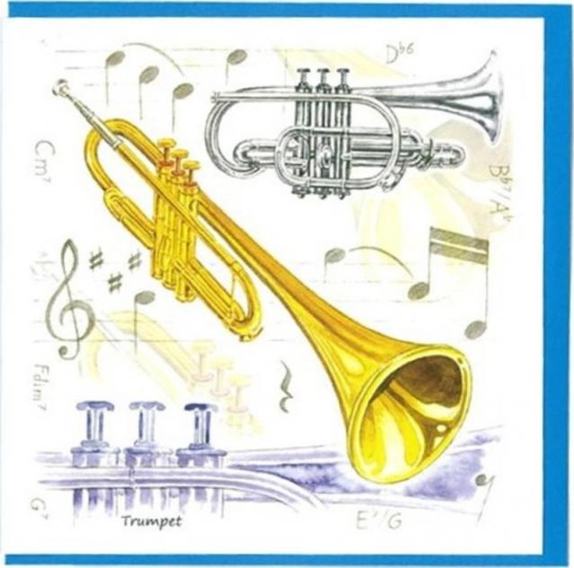 Notelets - Trumpet (pack Of 5)