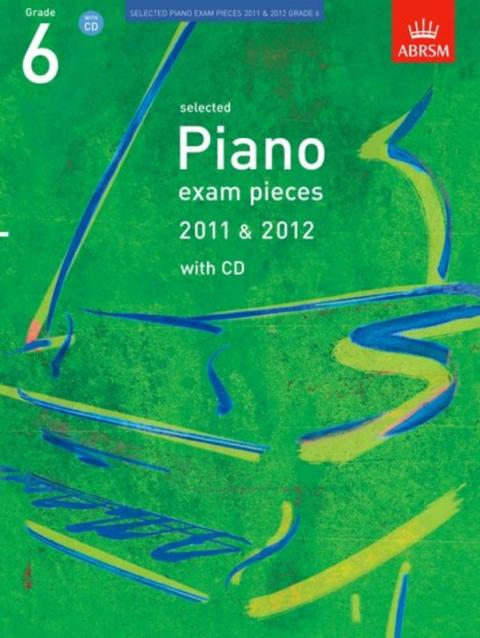 A B Pno Examination Pieces 2011-2012 Gr 6 Bk/cd