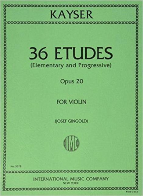 Kayser - 36 Studies Op 20 Violin