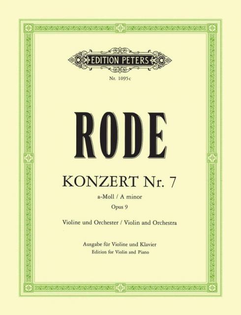 Rode - Concerto No 7 A Min Op 9 Violin/piano