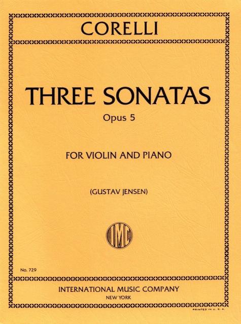 Corelli - 3 Sonatas Op 5 Nos 8 9 11 Violin/piano