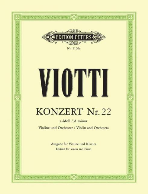 Viotti - Concerto No 22 A Min Violin/piano