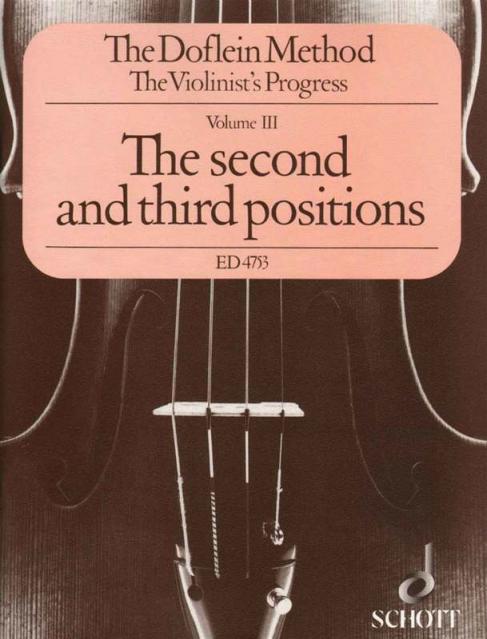 Doflein Method Vol 3 Second And Third Positions Violin