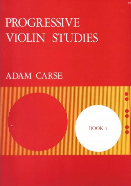 Carse - Progressive Violin Studies Bk 1