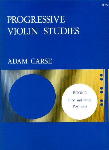 Carse - Progressive Violin Studies Bk 3